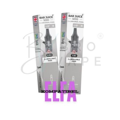 Bar Juice - Leere Pods (2er Pack) (Kompatibel)