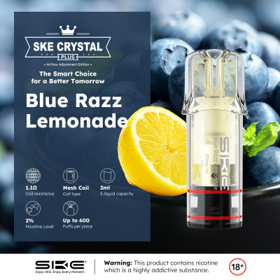 SKE Crystal Plus Pod - Blue Razz Lemonade - 2er Pack