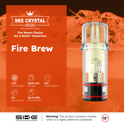 SKE Crystal Plus Pod - Fire Brew - 2er Pack