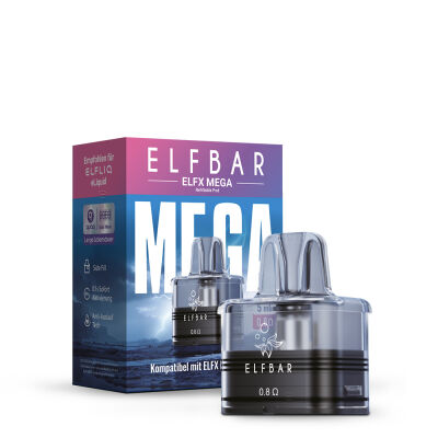 Elfbar- ELFX MEGA Pod - 0.8 Ohm Leere Pods - 5ml