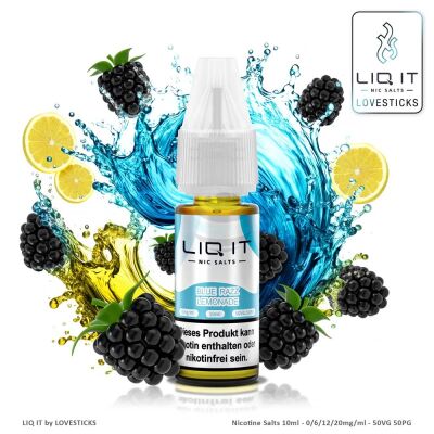 LIQ IT - Nic Salts - Blue Razz Lemonade - 20mg/ml