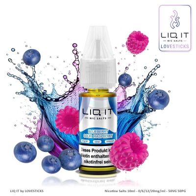 LIQ IT - Nic Salts - Blueberry Sour Raspberry - 20mg/ml
