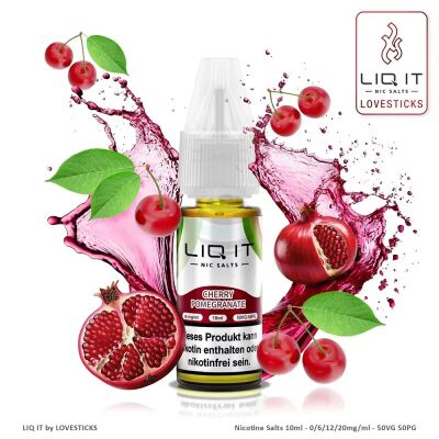 LIQ IT - Nic Salts - Cherry Pomegranate - 20mg/ml