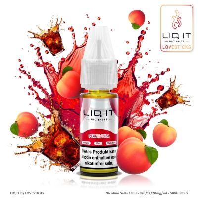 LIQ IT - Nic Salts - Peach Cola - 20mg/ml
