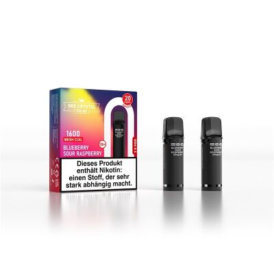 SKE Crystal 800 Pro - Blueberry Sour Raspberry - 2er Pack