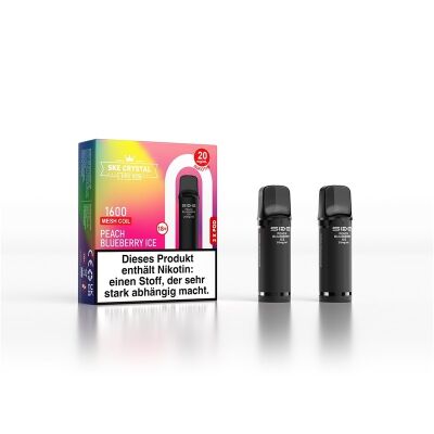 SKE Crystal 800 Pro - Peach Blueberry Ice - 2er Pack