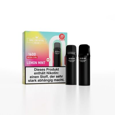 SKE Crystal 800 Pro - Lemon Mint - 2er Pack *NEU*