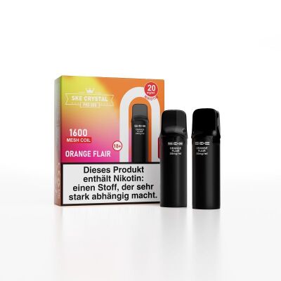 SKE Crystal 800 Pro Orange Flair - 2er Pack *NEU*