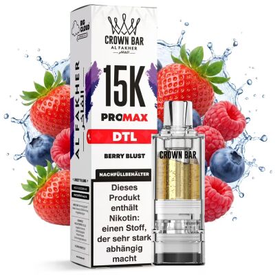 AL Fakher - Pro Max 15K Pod 10ml -  Blue Blast- DTL