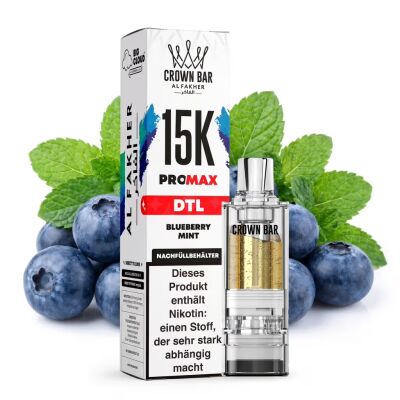 AL Fakher - Pro Max 15K Pod 10ml - Blueberry Mint - DTL