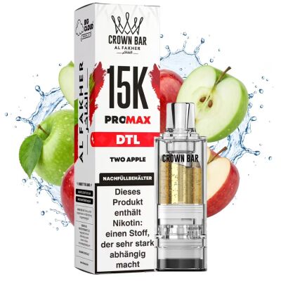 AL Fakher - Pro Max 15K Pod 10ml - Two Apple - DTL