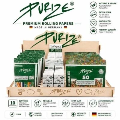 PURIZE POS-Aufsteller + 35x Artikel