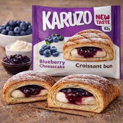 Karuzo Croissant - Blueberry Cheesecake 82g